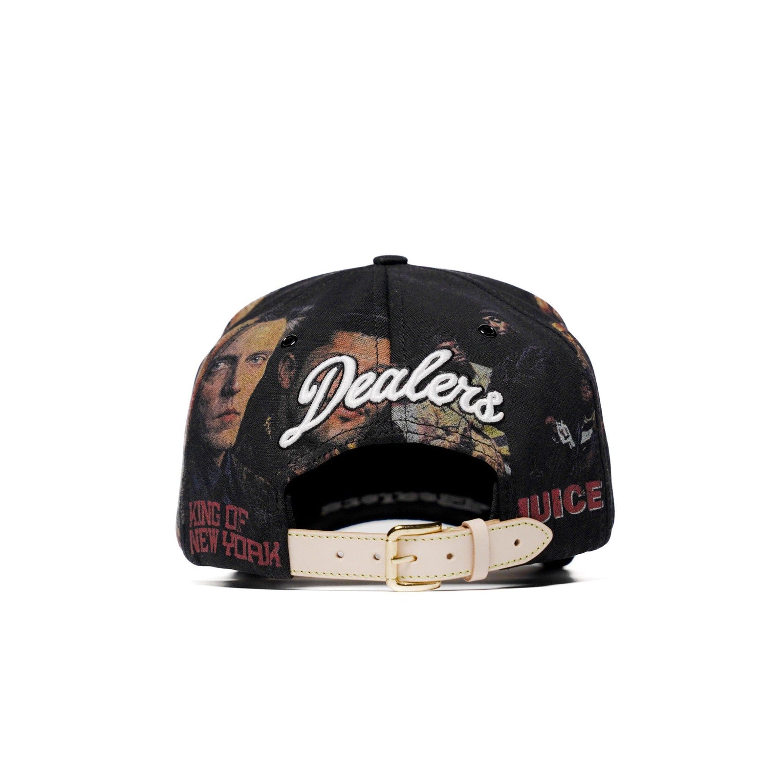 The Classics NY movie-collage snapback — back three-quarter view