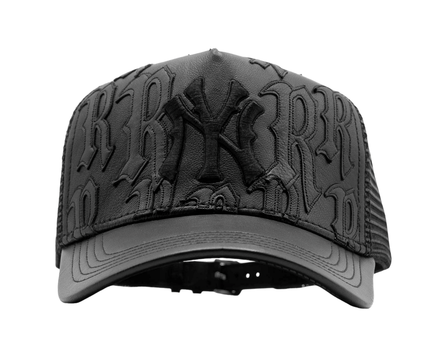 NY Genuine Leather Trucker Hat