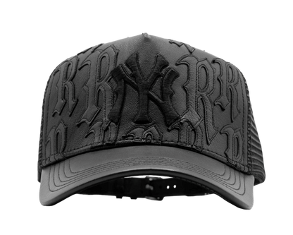 NY Genuine Leather Trucker Hat