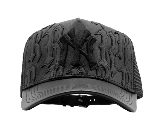 NY Genuine Leather Trucker Hat