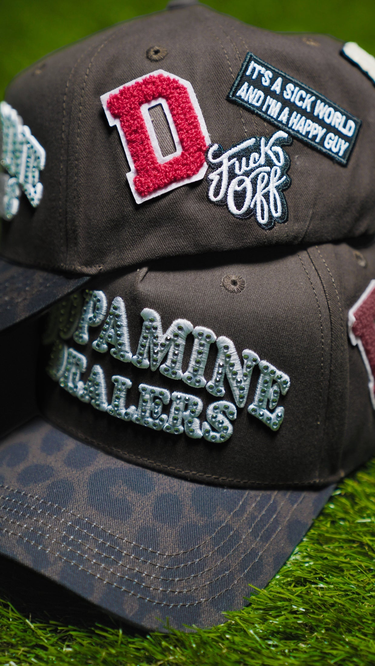 Dopamine Dealers rhinestone snapback hat — The Hat Dealers, view 16