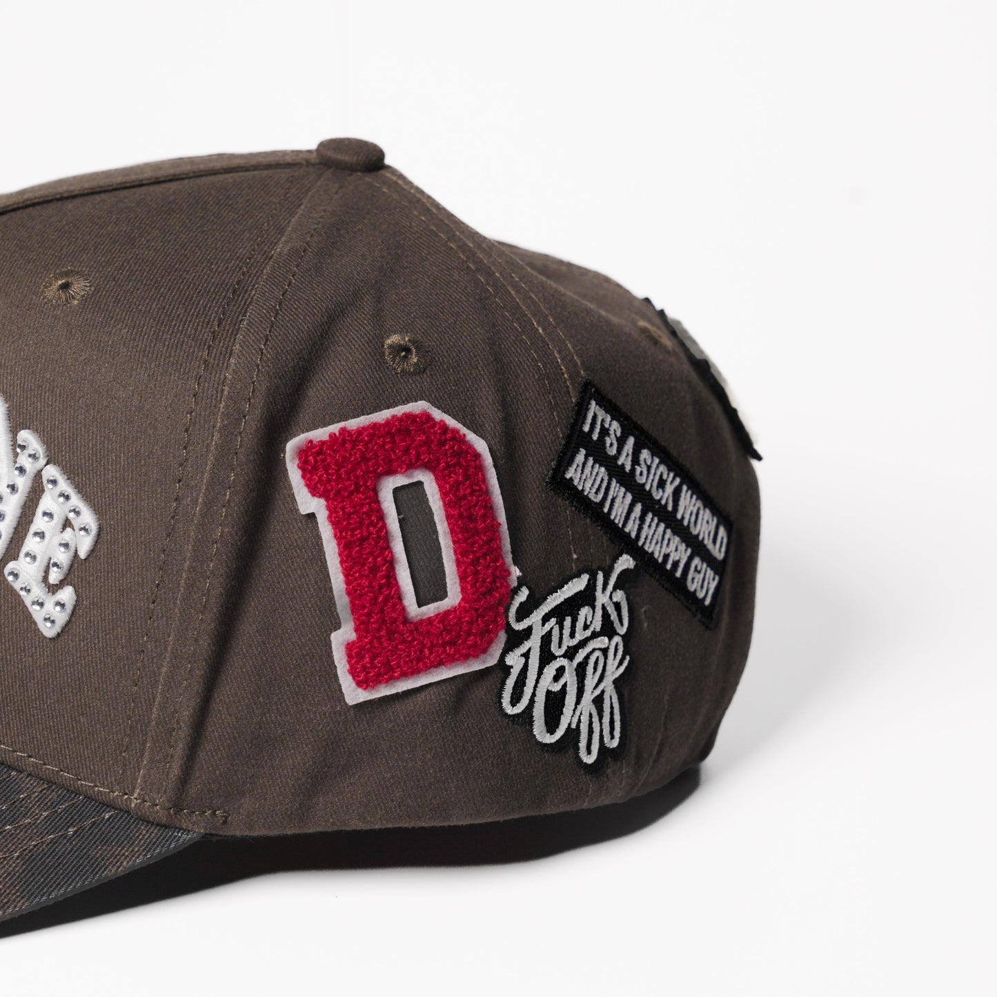 Dopamine Dealers rhinestone snapback hat — The Hat Dealers, view 5
