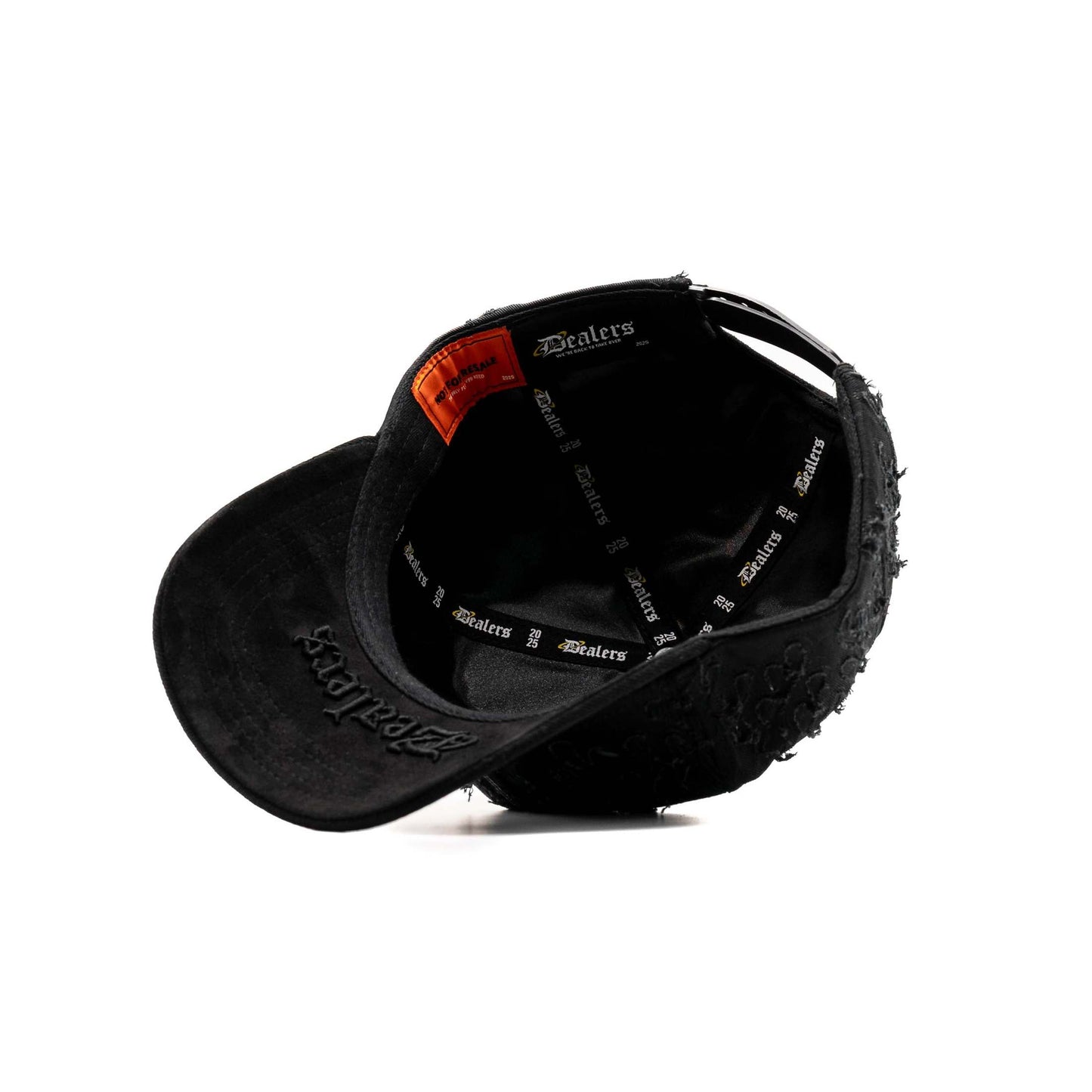 LA Black Flames embroidered 5-panel snapback hat — The Hat Dealers, view 11