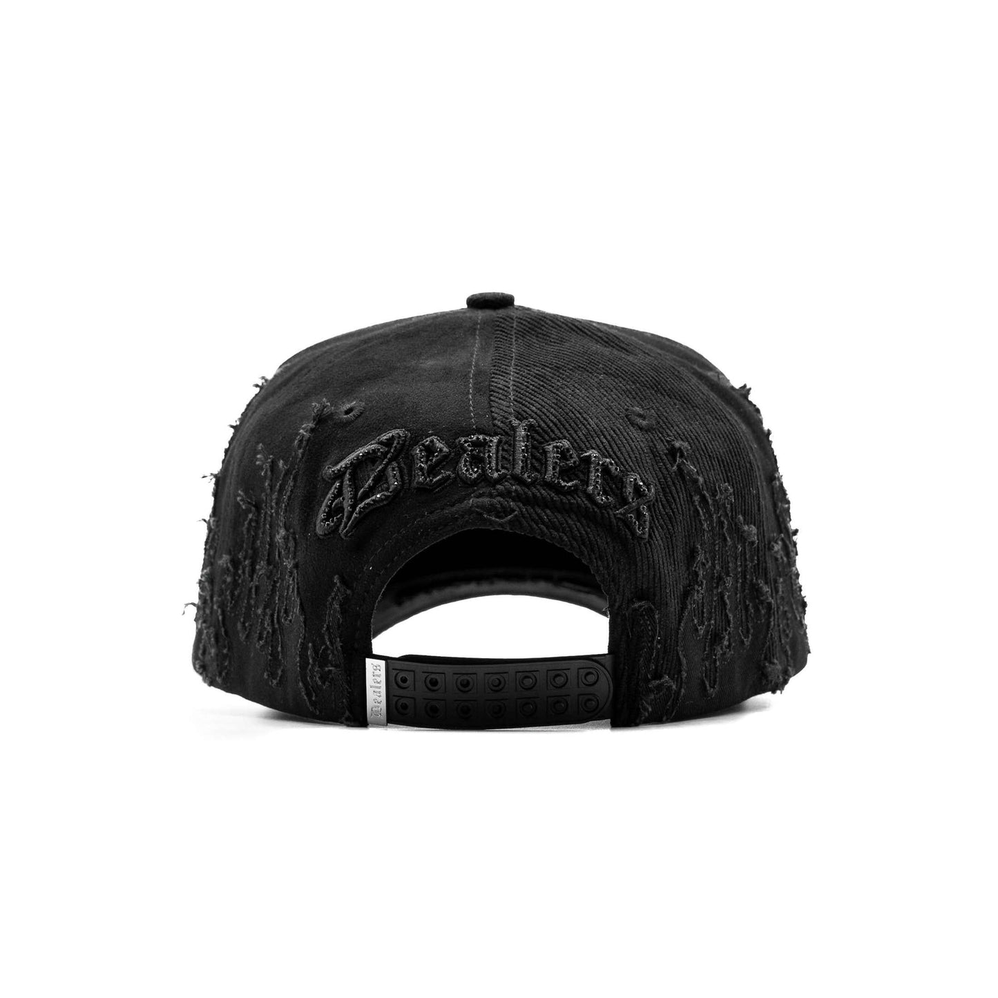 LA Black Flames embroidered 5-panel snapback hat — The Hat Dealers, view 7