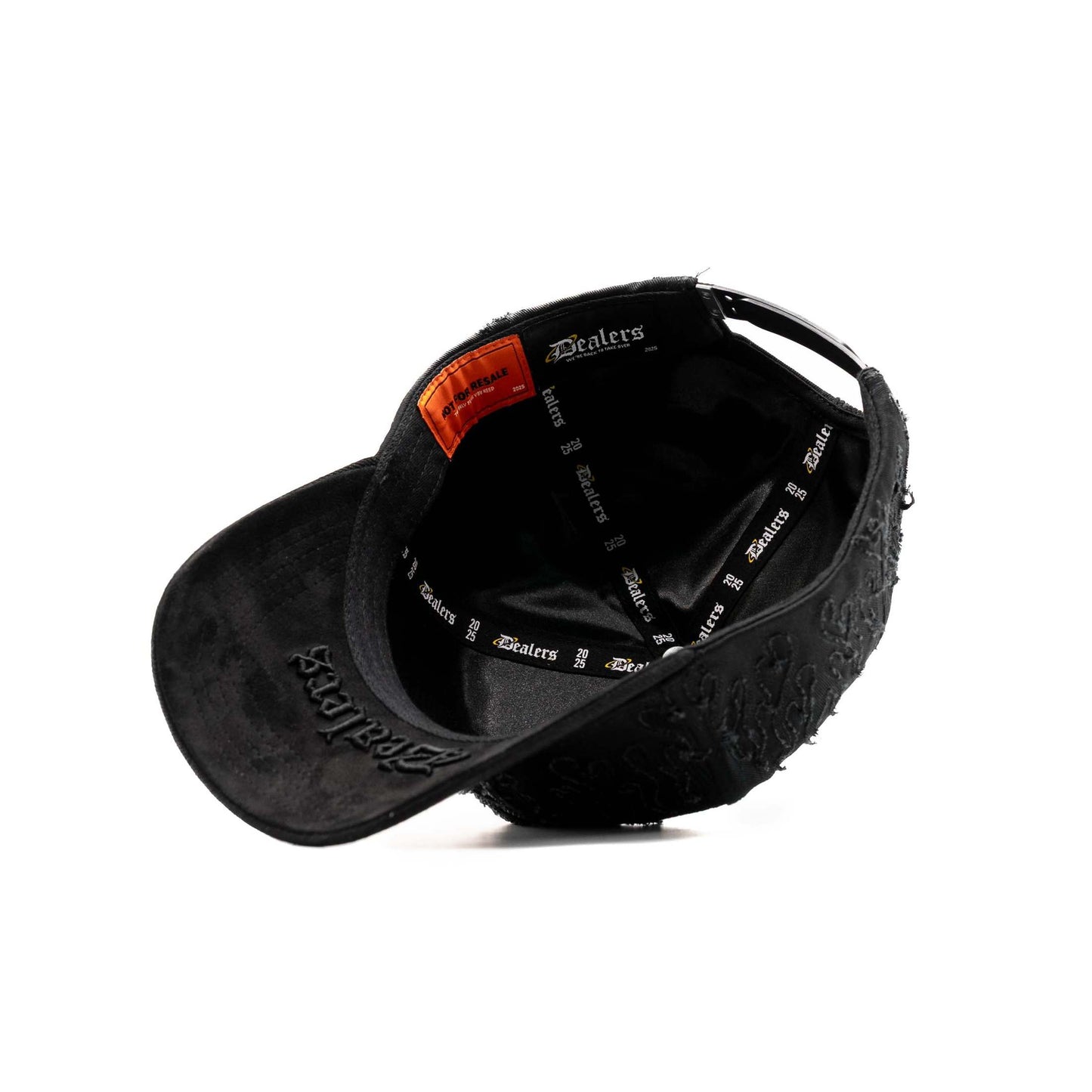NY Black Flames embroidered 5-panel snapback hat — The Hat Dealers, view 10