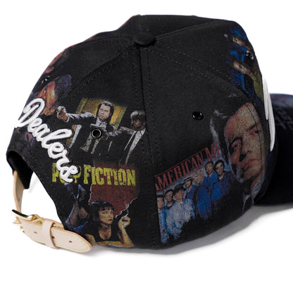 The Classics LA movie-collage snapback, flat brim — back panel print