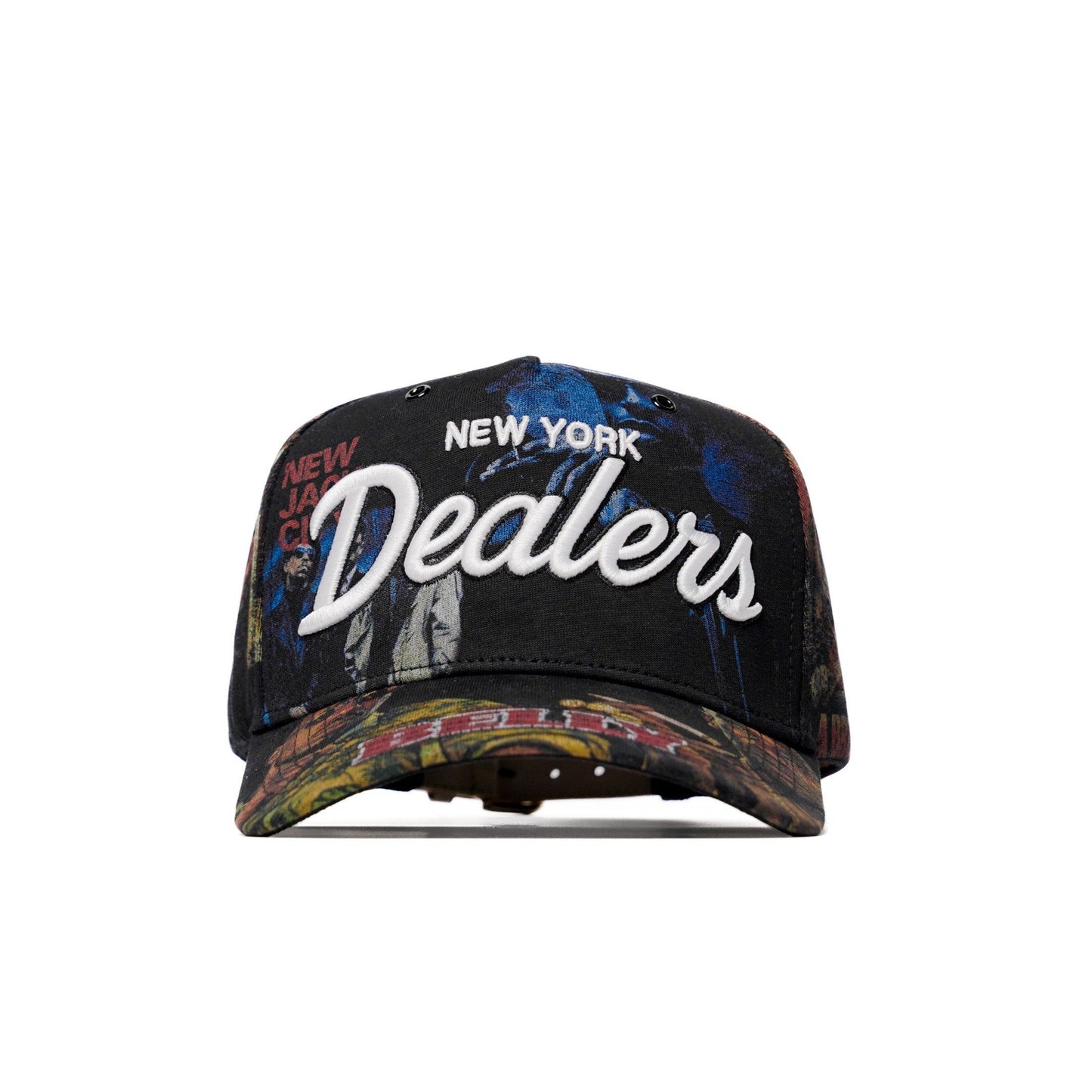 The Classics NY movie-collage snapback — front view