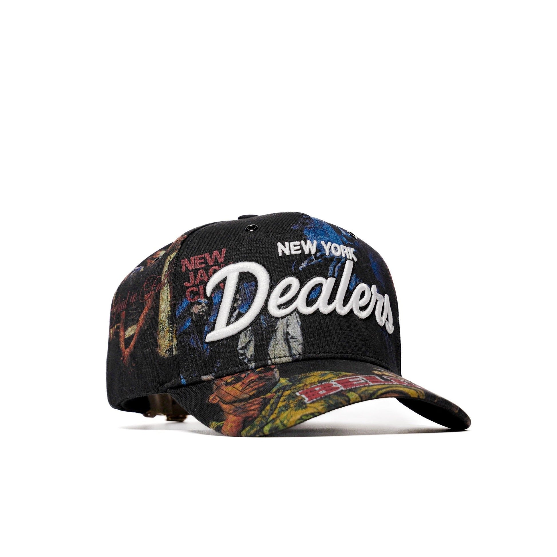 The Classics NY movie-collage snapback — front, straight on