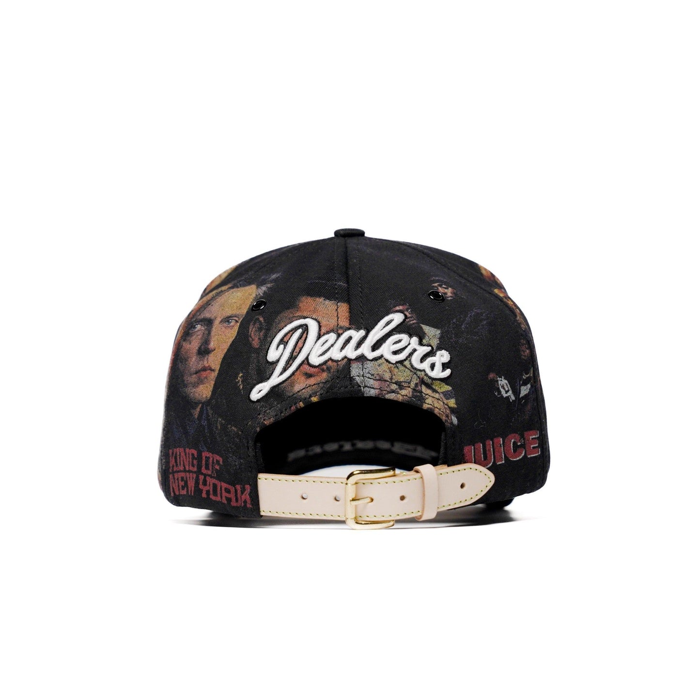 The Classics NY movie-collage snapback — back three-quarter view