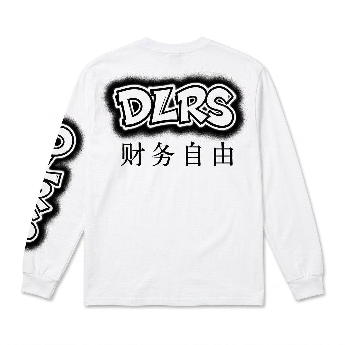 5123 T-Shirt long sleeve by The Hat Dealers, back flat