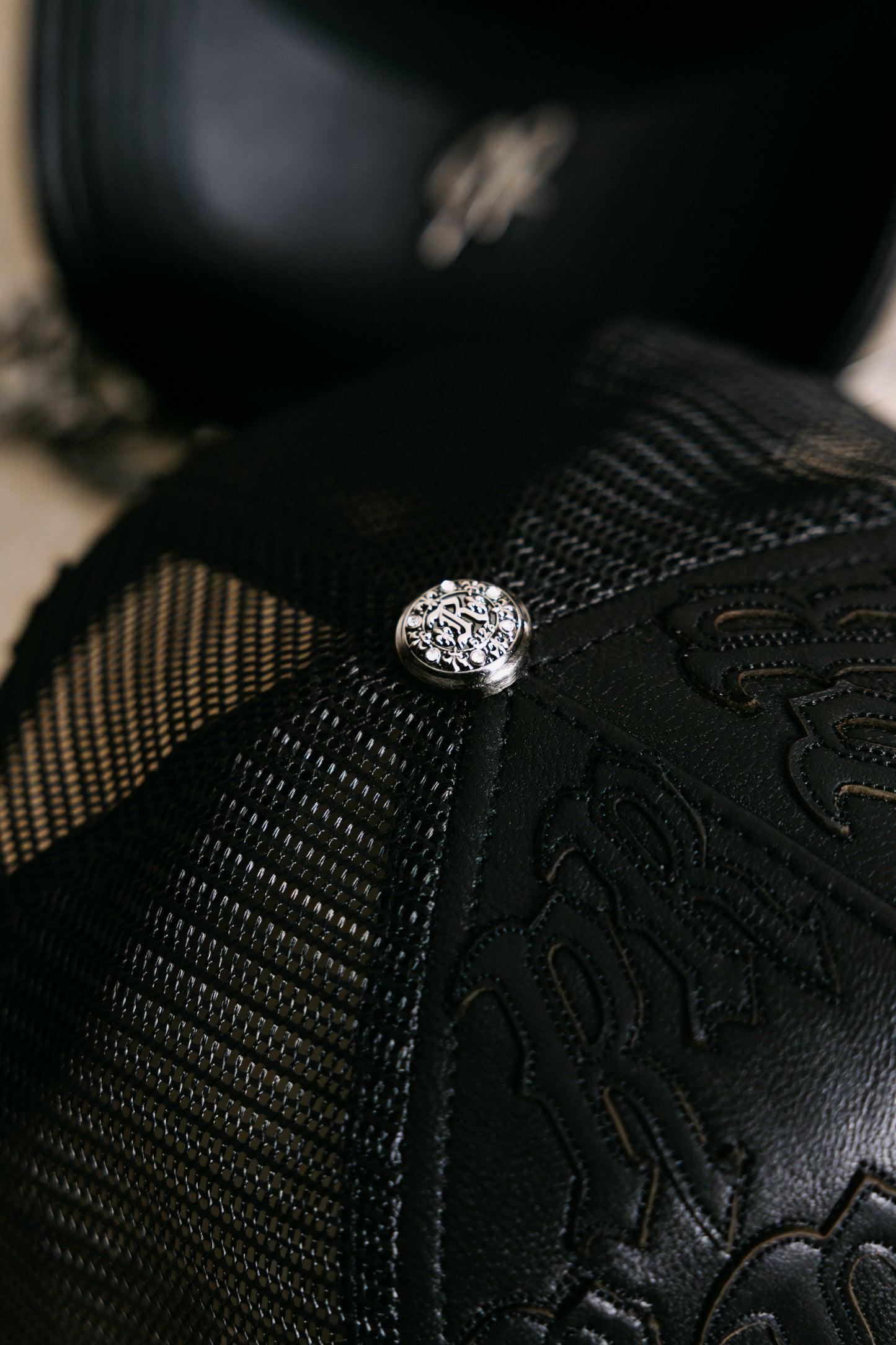 NY Genuine Leather Trucker Hat