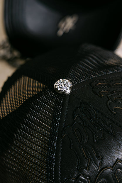 NY Genuine Leather Trucker Hat