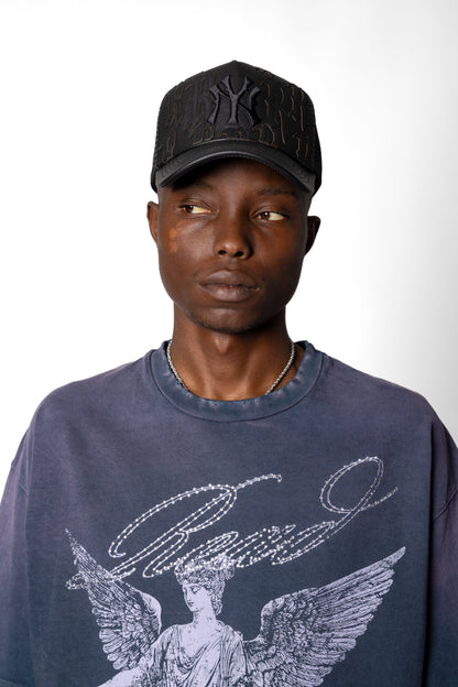 NY Genuine Leather Trucker Hat