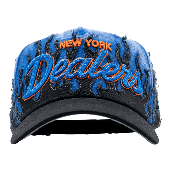 Blue Flames New York Hat - NYC Snapback | The Hat Dealers