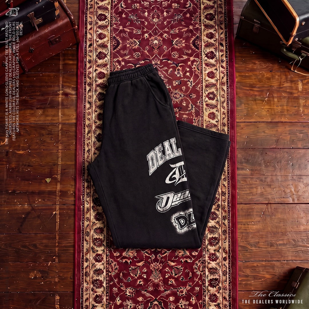 Dealers Sweatpant laid flat on a rug