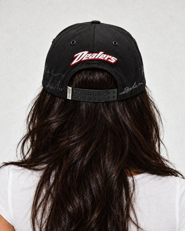 Back of the Dealers Racing Reflective with the red Dealers script
