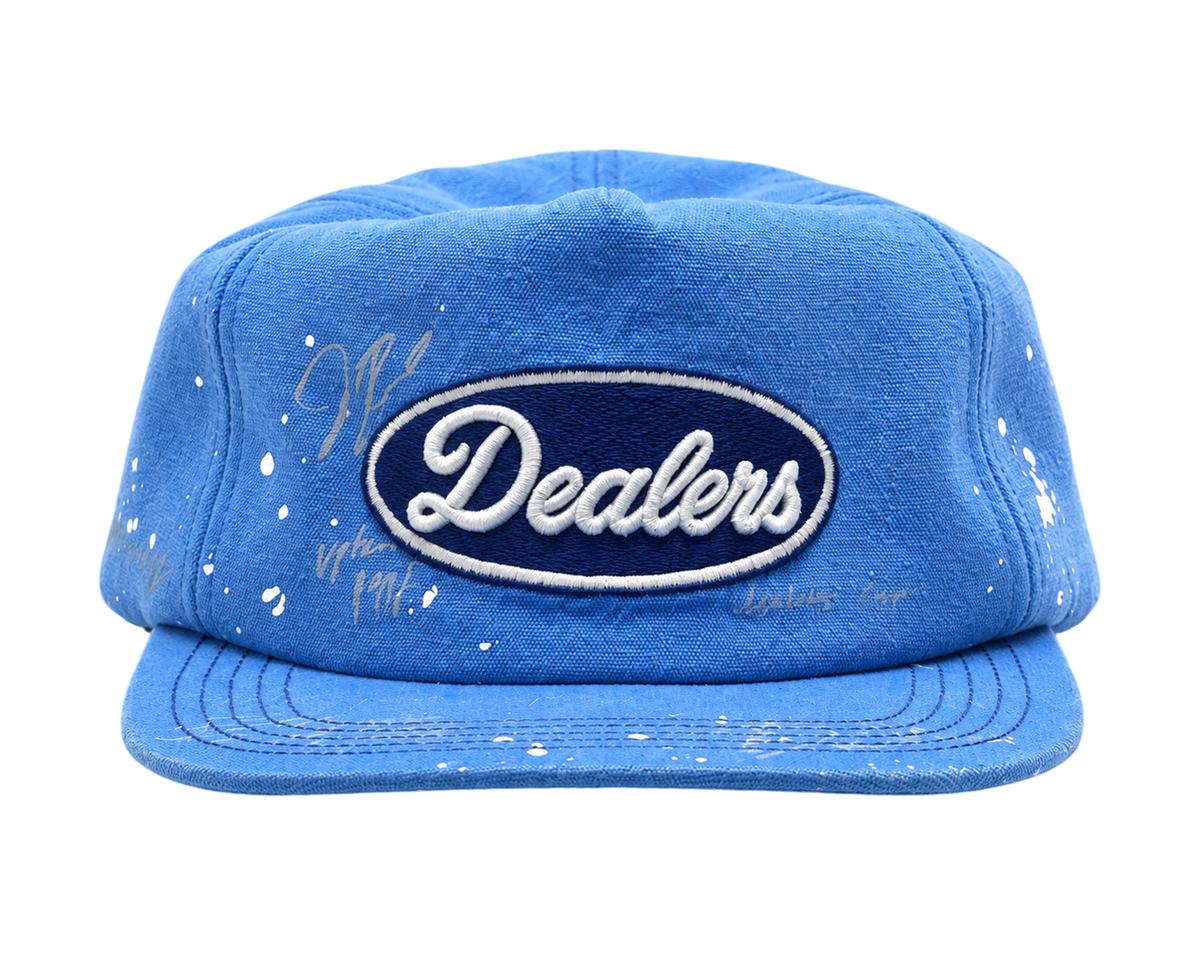 Dealers Unstructured Racing cap by The Hat Dealers, front view cutout